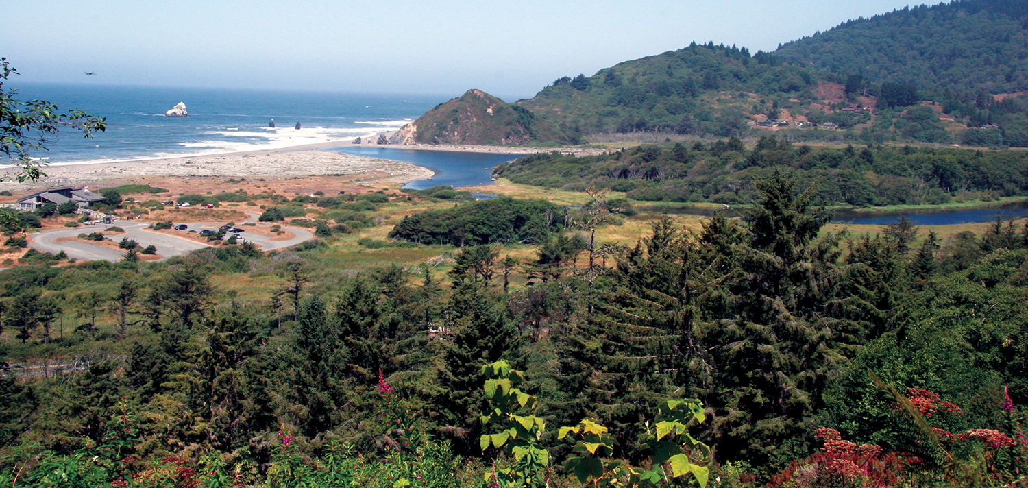 Thomas H. Kuchel Visitor Center (left side) Hwy 101 at Orick photo by Gregg Gardiner